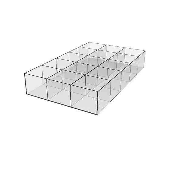 Короб EKOSTAR 15 осередків для гумок і дрібниць 2мм Київ