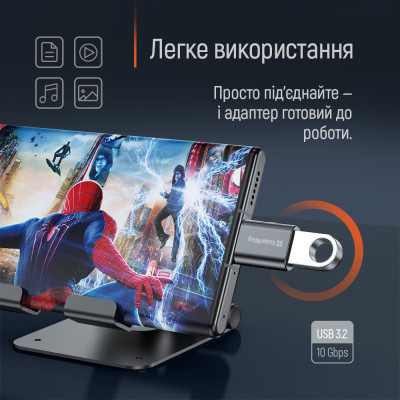 Перехідник OTG USB 3.2 AF to USB-C ColorWay (CW-AD-AC3) Вінниця - фото 2