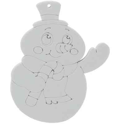 Елочная игрушка Chomik Комплект прикрас для розфарбовування 3шт 10см та фломас (5900779897120_1) Винница