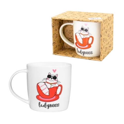 Чашка Lady boss 360 мл бочка (подарункова уп) 1934 Кварта Житомир - фото 3