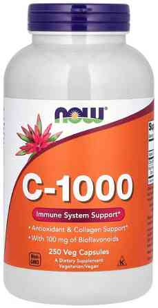 Витамин С-1000 с биофлавоноидами Now Foods C-1000 250 вег капсул Киев