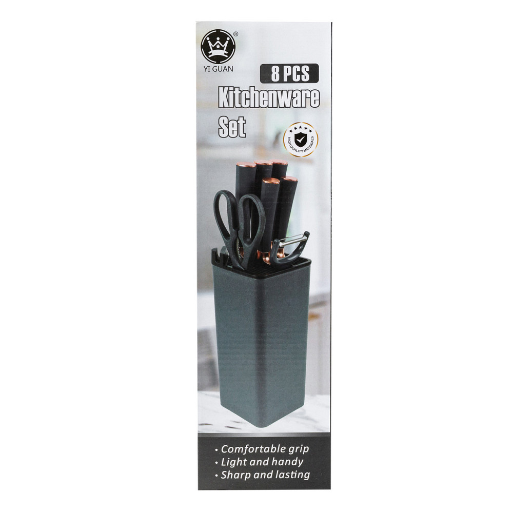 Набір кухонних ножів з ножницями та овочечисткою, 5 шт. Київ - фото 3