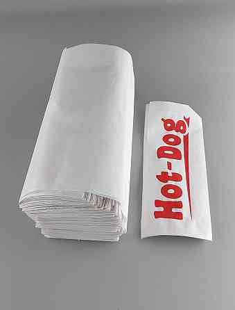 Пакет паперовий "Хот-дог"10см 23см білий з написом 5000 шт Харків