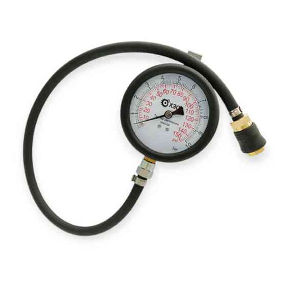 Тестер тиску олії, 5 адаптерів М10, 12, 14, 16, 18, 0-10 bar (метал кейс) Мукачево