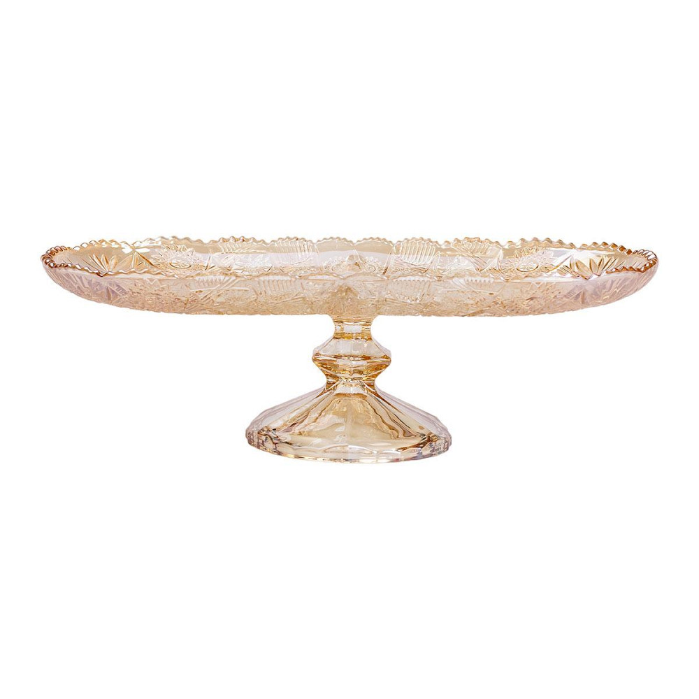 Фруктовница стеклянная на ножке 33.5х15х10.5 см овальная ваза для фруктов HP-YH-84 Киев - изображение 2