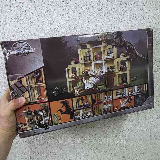 Конструктор блоковий динозаври напад Індораптора в маєток Локвуд 1019 деталей 7539 Хмельницький