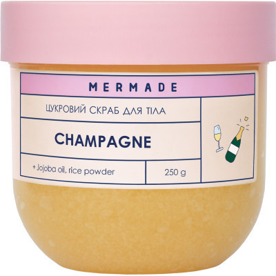Скраб для тела Mermade Champagne Сахарный 250 г (4820241303700) Винница - изображение 1