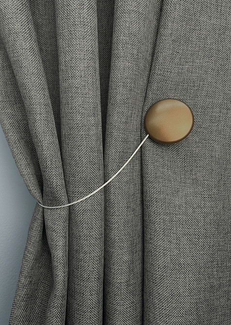 Магниты для штор и гардин Круг 2 шт Бронзовый (81-287) Киев - изображение 3