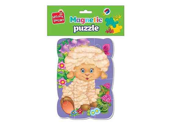 Пазлы магнитные А5 Малыш сможет Овечка VT3301-02 ТМ VLADI TOYS Киев