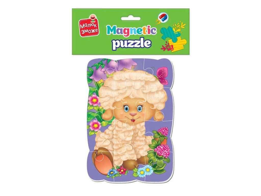 Пазлы магнитные А5 Малыш сможет Овечка VT3301-02 ТМ VLADI TOYS Киев - изображение 1
