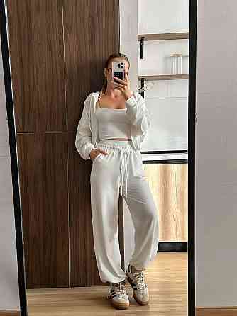 Жіночий прогулянковий костюм двійка: кофта і штани двунитка LUX Одеса