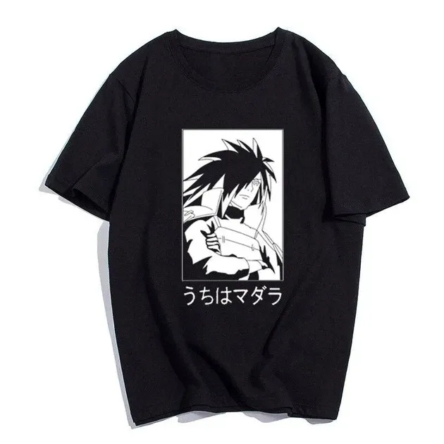 Футболка для мальчика с аниме принтом Наруто Мадара оверсайз (рост от 165 до 180 ) Черный AnimeT00027m Днепр - изображение 1