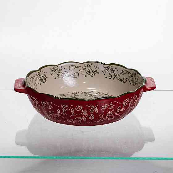 Yiwu Форма для запікання Vintage Ø20 (см) кругла з ручками Червона HM04-06 Коломия