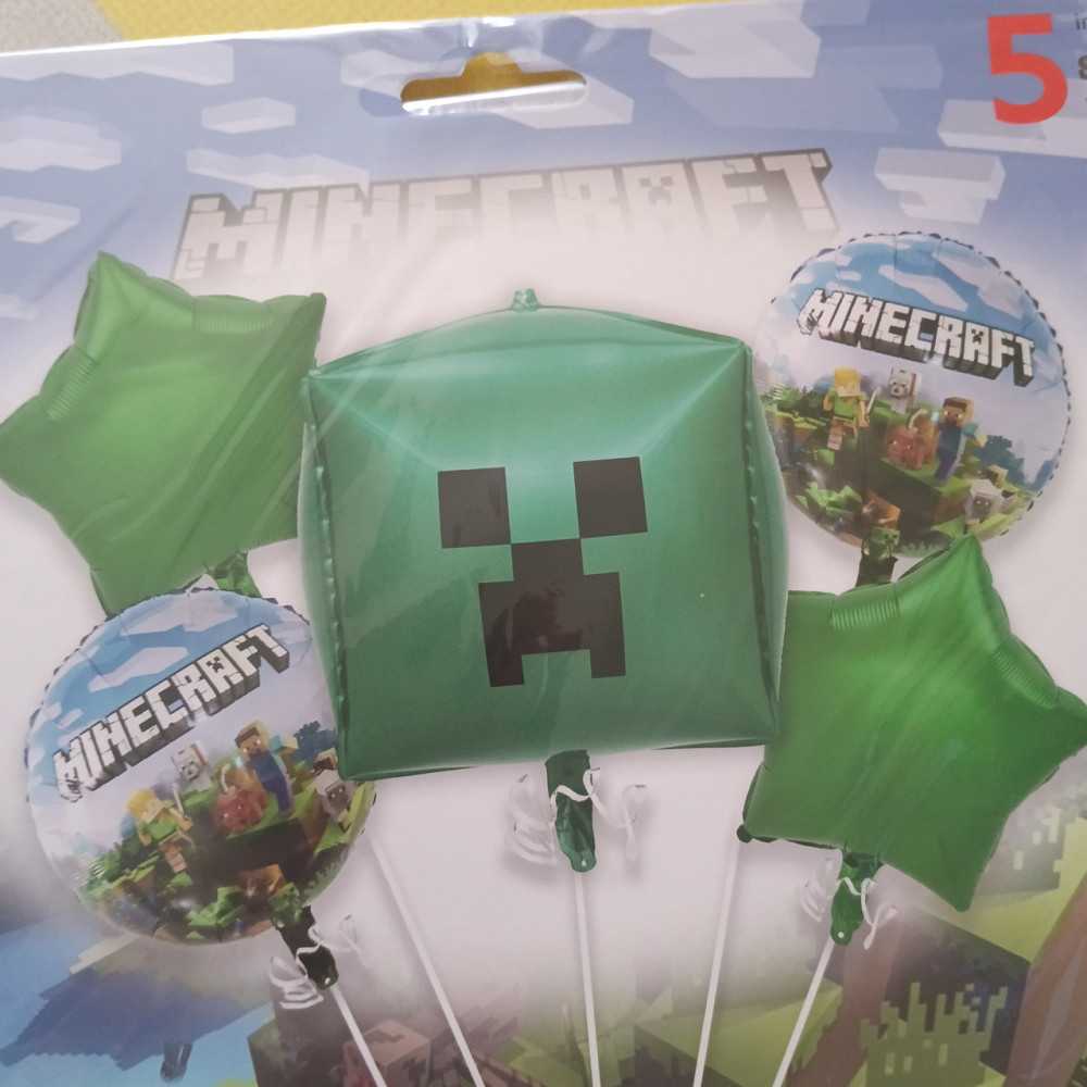 Набір повітряних куль майнкрафт куб зілля (5 предметів) Київ - фото 2
