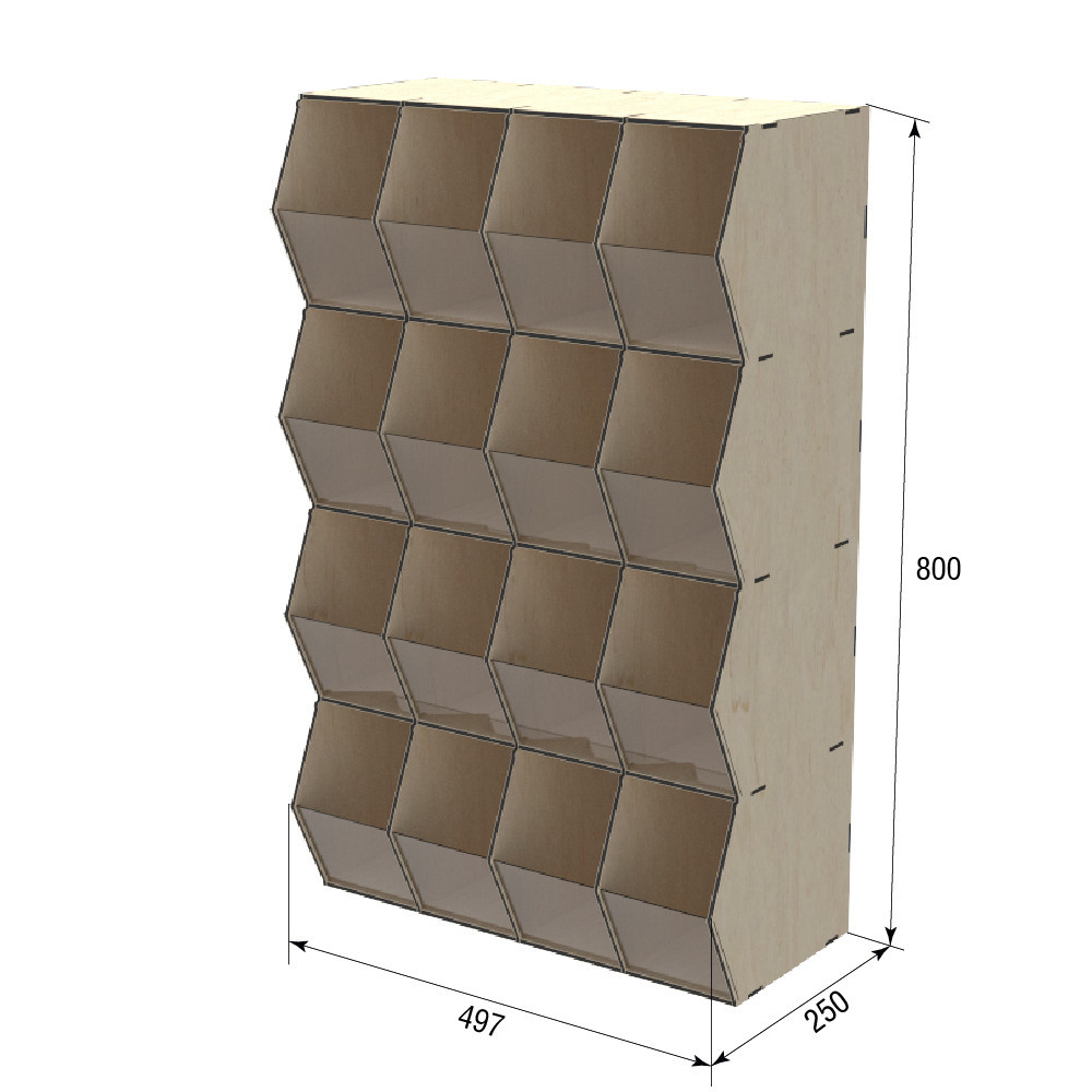 Диспенсер EKOSTAR для цукерок, снеків, горіхів, круп на 16 комірок Київ - фото 4
