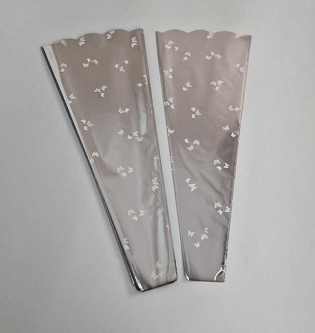 Конусная упаковка под цветы h60/ 6низ/24верх металл (100 шт)  узор85 (1) (100 шт) Харьков - изображение 2