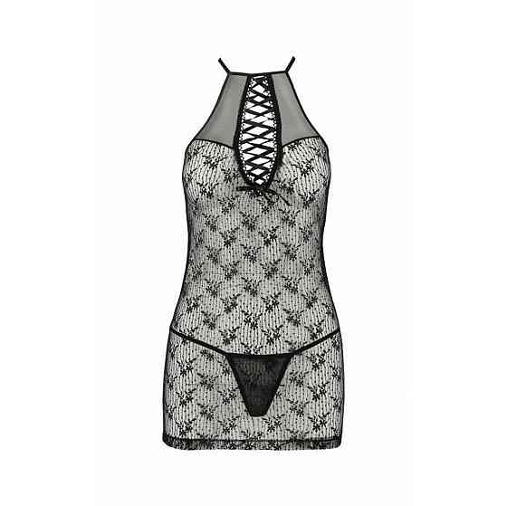 Напівпрозора Сорочка Passion AZALIA CHEMISE S/M, black Sex Aura Київ