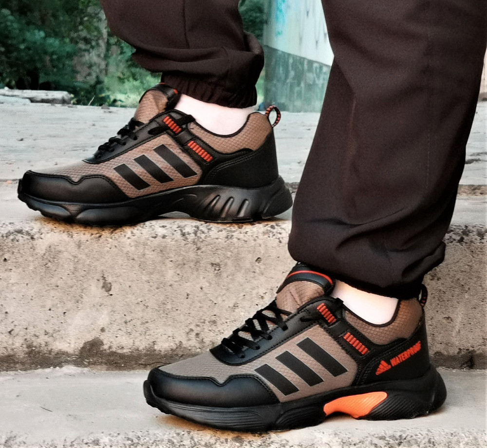 Термо Кроссовки Adidas Waterproof Хаки Мужские Еврозима Адидас Зелёные (размеры: 40,41,42,43) Днепр - изображение 8