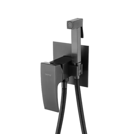 Гігієнічний душ прихованого монтажу GAPPO G7207-9 графіт Київ