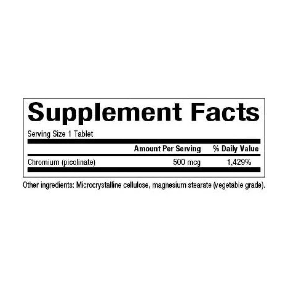 Хром пиколинат Natural Factors Chromium Picolinate 500mcg 90 таб Киев - изображение 2