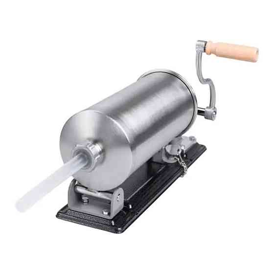 Шприц для колбасы ручной 2 л горизонтальный колбасный шприц для фарша 4 насадки 16788-3 Киев