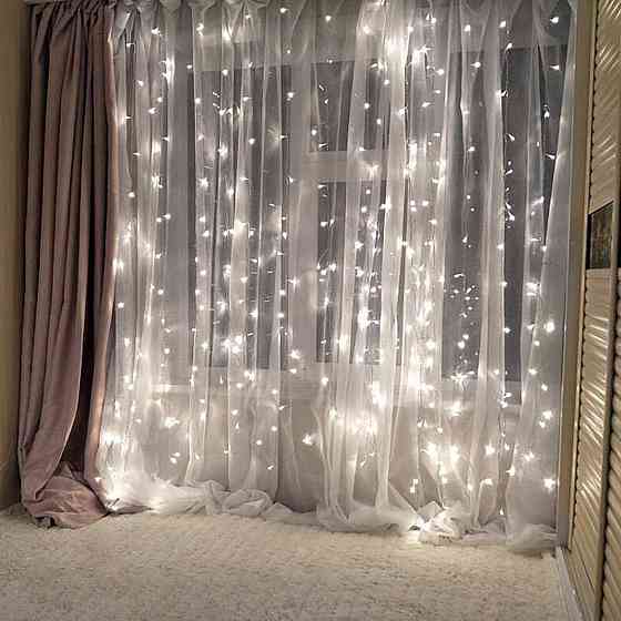 Светодиодная гирлянда Штора 3х3м 400 LED Холодный белый Винница
