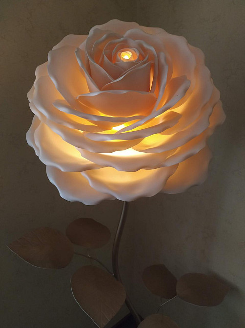 Торшер-нічник "Кремова троянда" Дніпро - фото 7