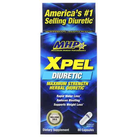 Мочегонное средство Mhp XPEL Maximum Strength Herbal Diuretic 80 Capsules Луцк