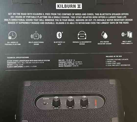 Bluetooth Колонка Marshall Kilburn 2. Київ