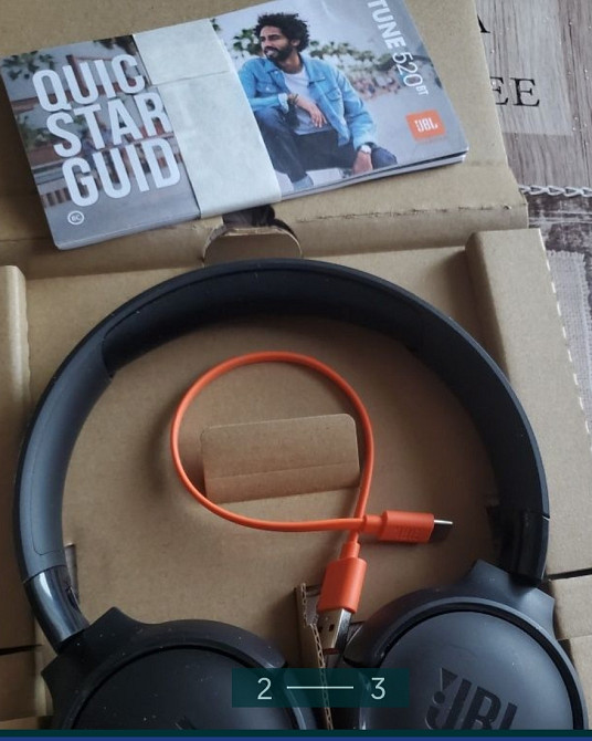 Наушники: JBL Pure Bass Wireless 520BT. Харків - фото 2