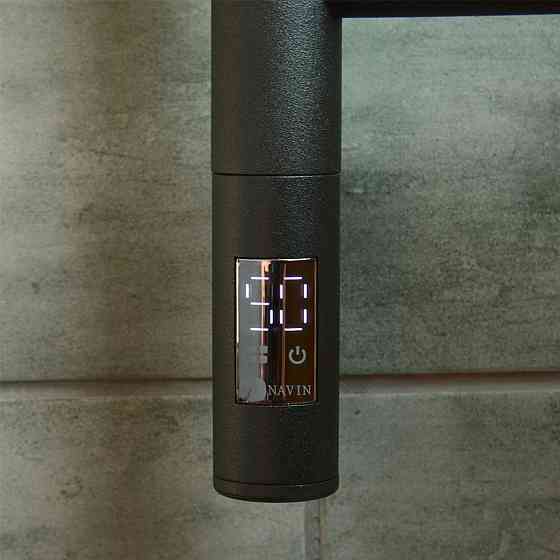 Рушникосушка електрична NAVIN Камелія 480х600 Sensor права з таймером, чорний муар Київ