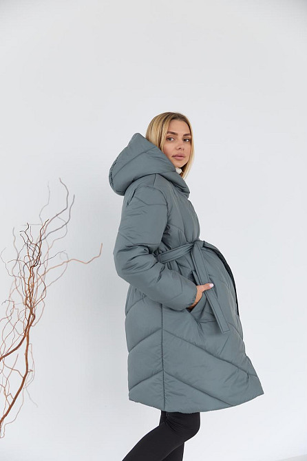 Качественная куртка для беременных 2 в 1 с капюшоном Malmö XXL (50) Lullababe Оливковый Кривой Рог - изображение 6