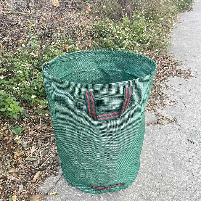 Мешок-сумка садовый для мусора тканевый многоразовый с ручкаками складываемый для сада и огорода объёмом 166 л Каменец-Подольский - изображение 3