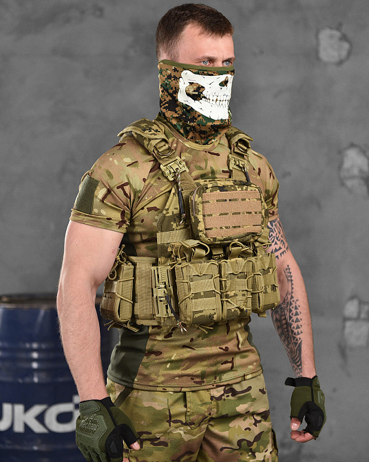 Плитоноска піксель з підсумками 4 точки скидання кордура підсумки під магазин аптечку рацію Турецька Одеса - фото 3