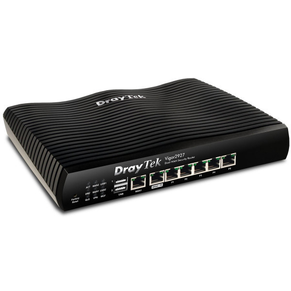 Маршрутизатор Drytek Vigor 2927, 2(4) WAN GbE, 5 LAN GbE, 2 USB 2.0, 50 VPN, Multi-LAN (8+DMZ+IP Rou Киев - изображение 2
