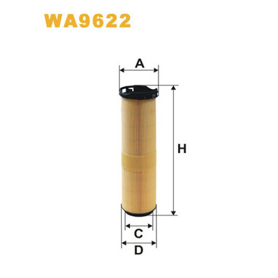 Повітряний фільтр для автомобіля Wixfiltron WA9622 Вінниця - фото 1