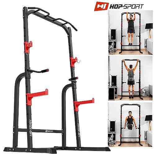 Силова фітнес-станція HS-1014K підлогові турнік і бруси для дому з тримачем для штанги багатофункціональна для всіх типів м'язів Київ