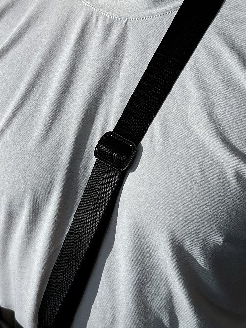 Сумка-мессенджер из натуральной гладкой кожи, сумка через плечо мужская SKILL (Черная) Сумы - изображение 6