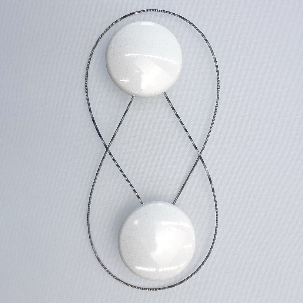 Магниты для штор и гардин Круг 2 шт Белый (81-285) Киев - изображение 7