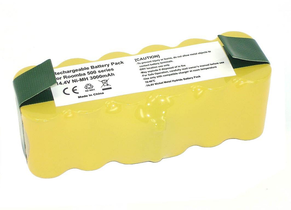 Аккумулятор для пылесоса iRobot Roomba 500, 510, 530 3000mAh NI-MH 14.4V желтый Вінниця - фото 1