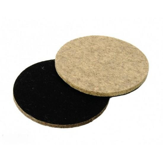 Круг полірувальний на липучці повстяний 125х10мм Харків - фото 1