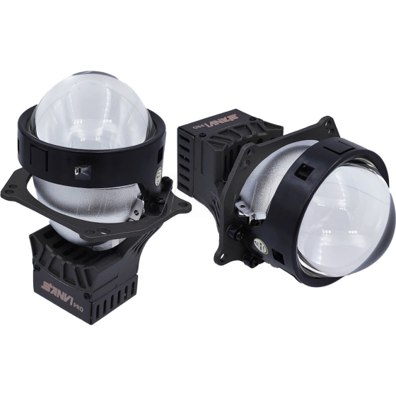 Комплект світлодіодних лінз SANVI Bi-LED A8 Pro LASER 5500K 3.0" 55W Харків