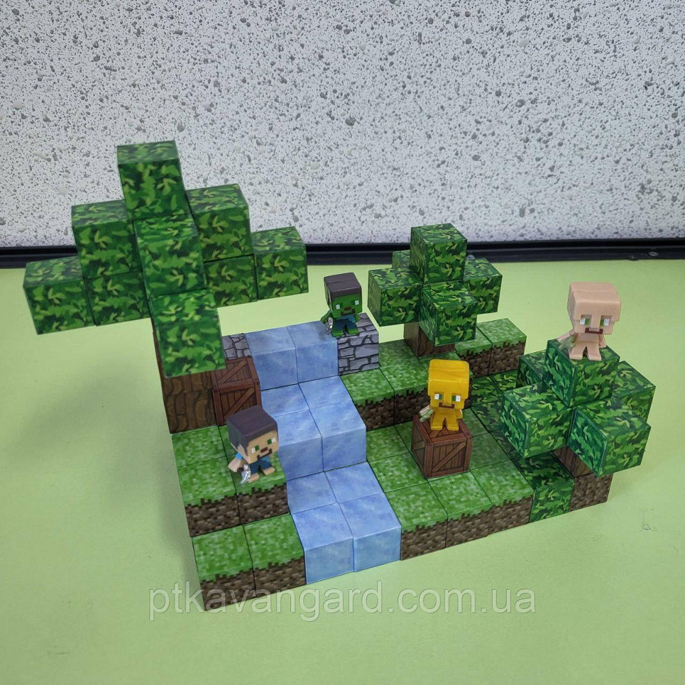 Магнитный конструктор майнкрафт 106 магнитных блоков водопад Dream World LZCK 018 Хмельницкий - изображение 2