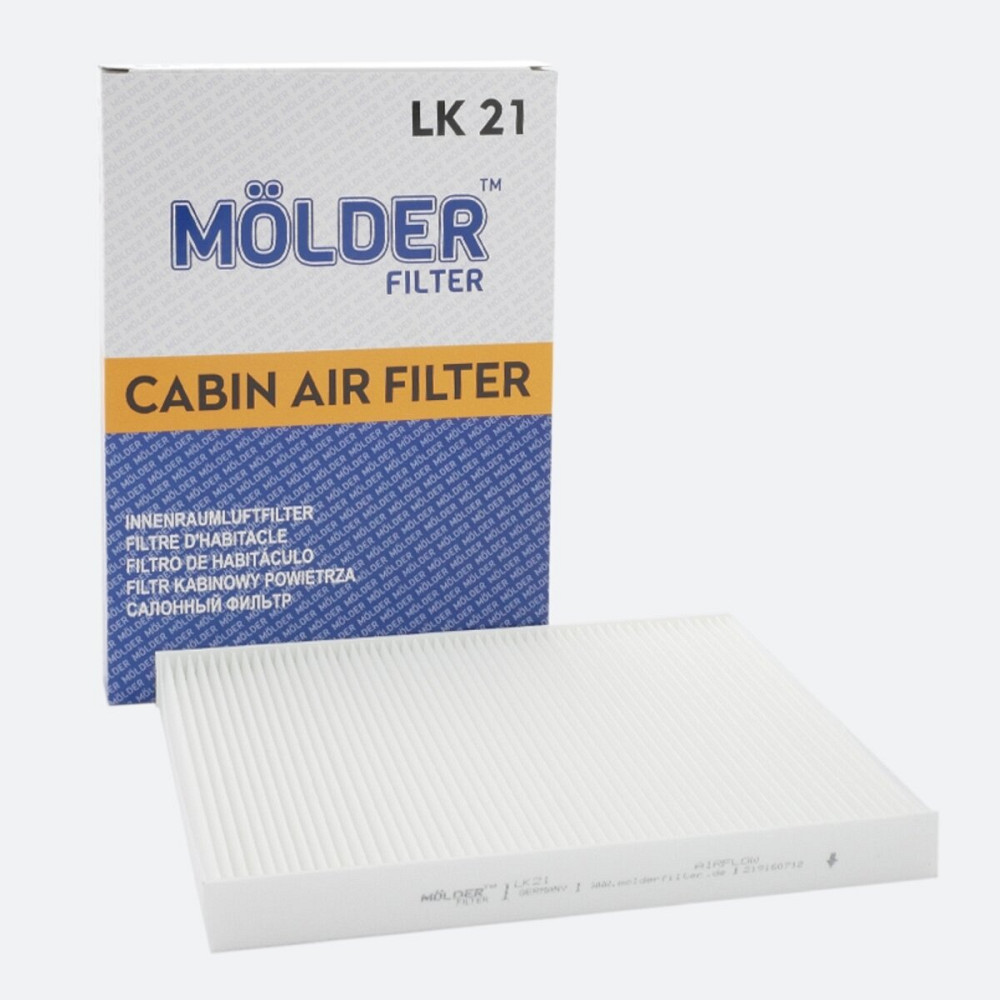 Фільтр салону Molder Filter LK 21 (WP6812, LA31, CU2882) Київ - фото 1
