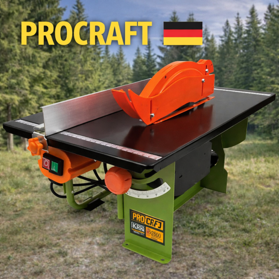 Циркулярка Procraft 200 мм / 2950 об / хв стаціонарний деревообробний комплекс з захистом Львів