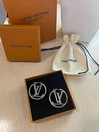 Луї Віттон сережки / Louis Vuitton круглі сережки Одеса
