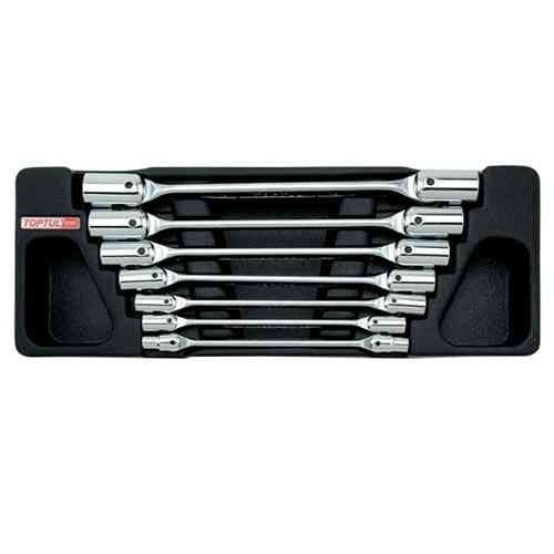 Набір торцевих ключів шарнірних 6-19мм 7ед. (в ложементі) TOPTUL GAAT0702 Одеса