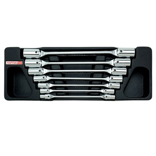 Набір торцевих ключів шарнірних 6-19мм 7ед. (в ложементі) TOPTUL GAAT0702 Одеса - фото 1