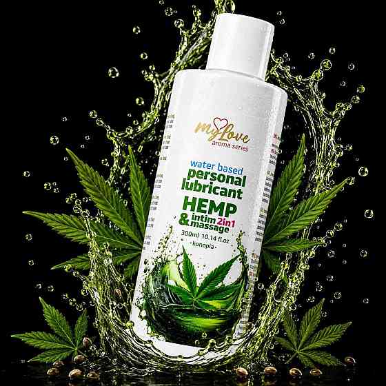 2в1 лубрикант та масажний гель - MyLove Aroma Series Intim&Massage Hemp, 300 мл Sex Aura Київ