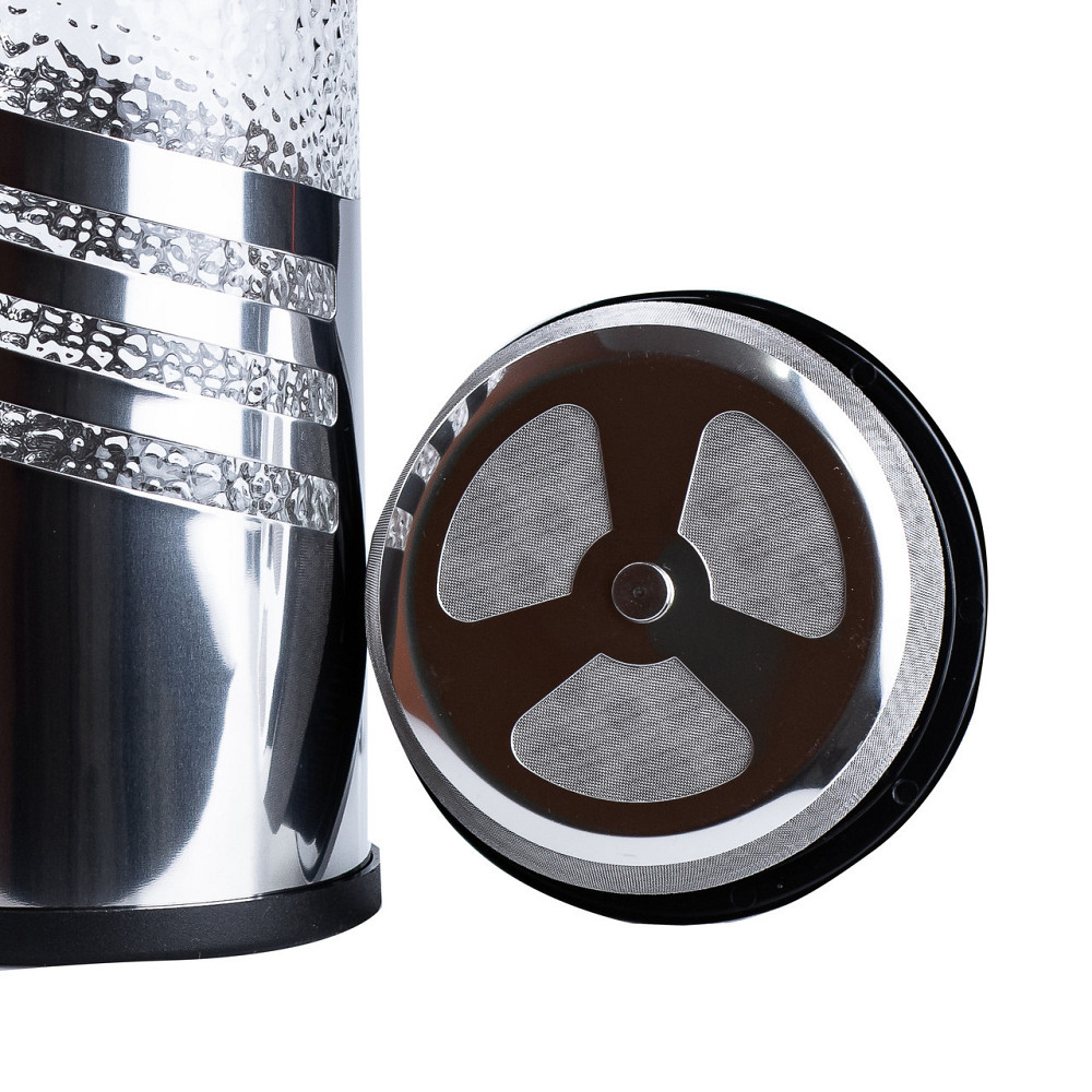 Френч-прес чайник з фільтром 1л Сріблястий Київ - фото 4